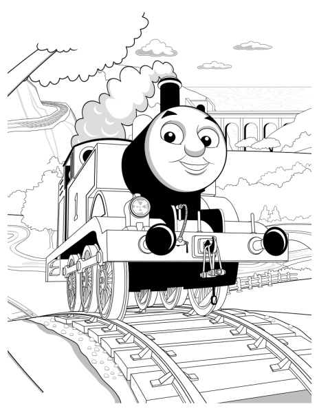 Томас и его друзья раскраска Томас