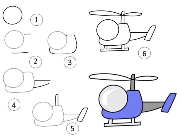 Схемы рисования для малышей