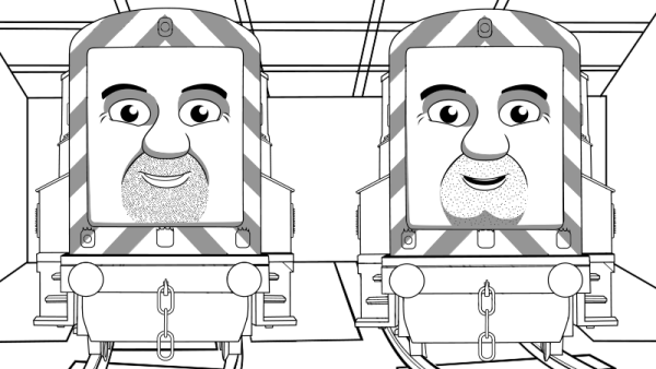 Раскраска Томас и друзья дизель 10