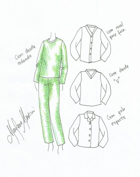 Эскиз детской пижамы