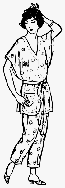 Технический эскиз пижамы