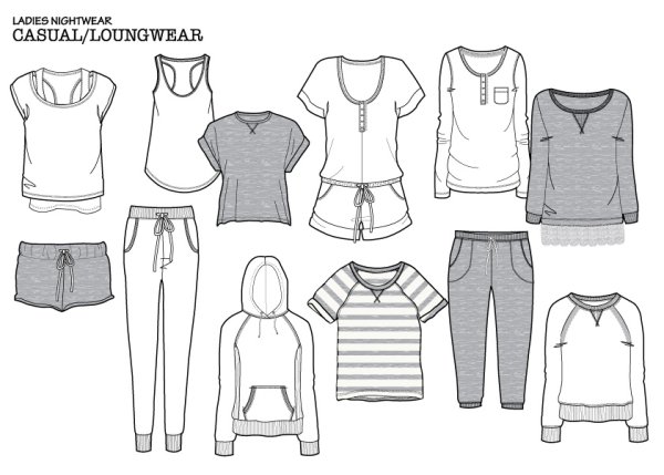 Эскиз домашнего костюма