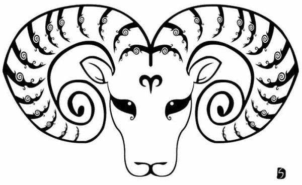 Рисунки знаков зодиака Овен