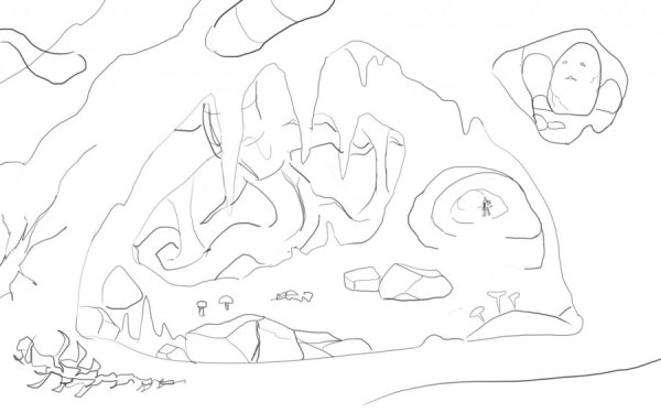 Рисование в пещере