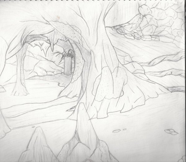 Пещера для срисовки