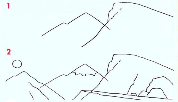 Пещера рисунок