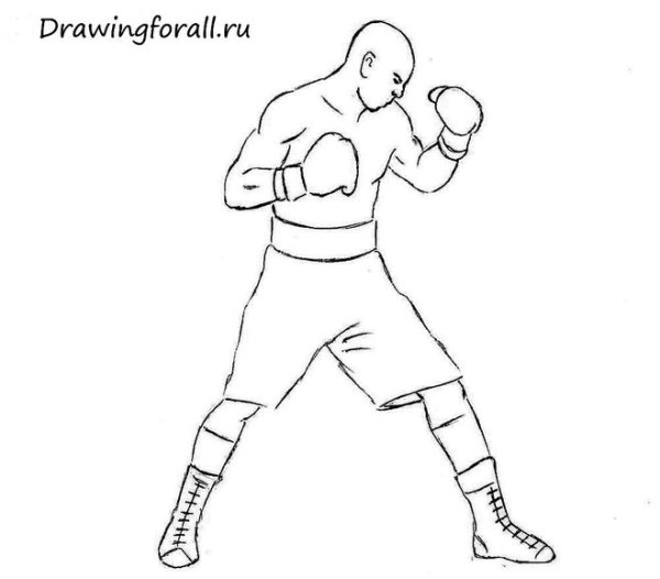Нарисовать боксера