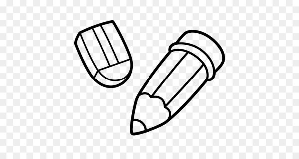 Ластик на белом фоне иллюстрация