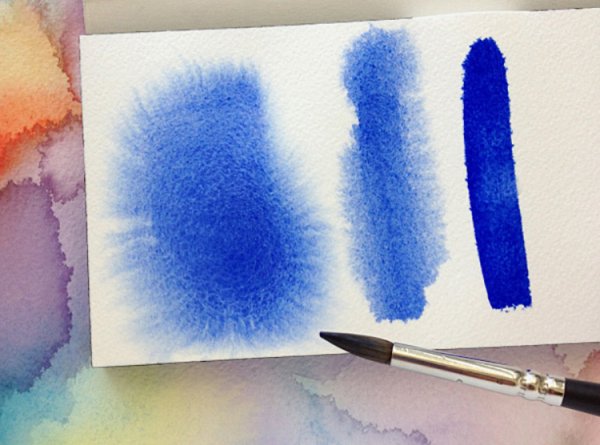 Рисование акварелью по сырому