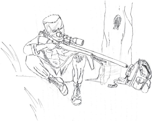 Раскраски военные Снайперы