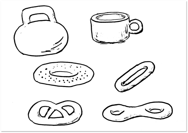 Баранки раскраска