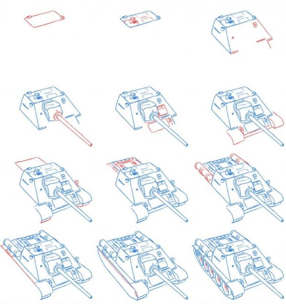Танк т-34 поэтапно