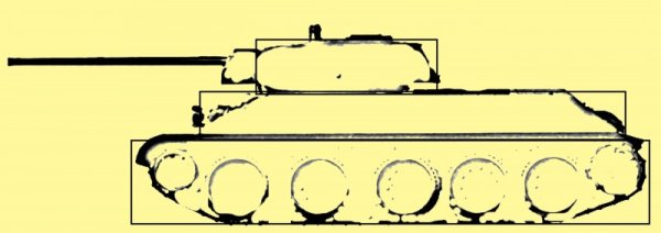 Танк т-34 с боку для рисования