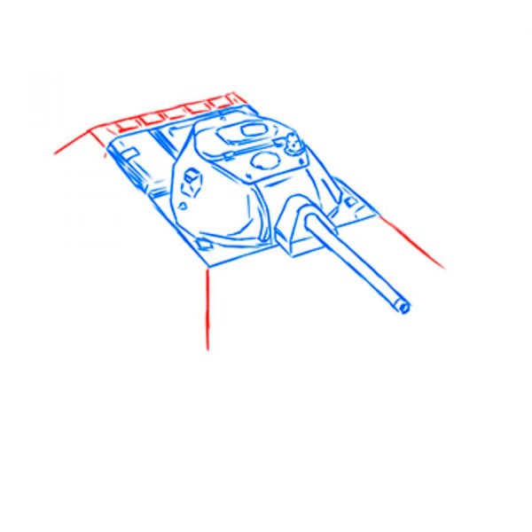 Т 34 85 нарисовать поэтапно