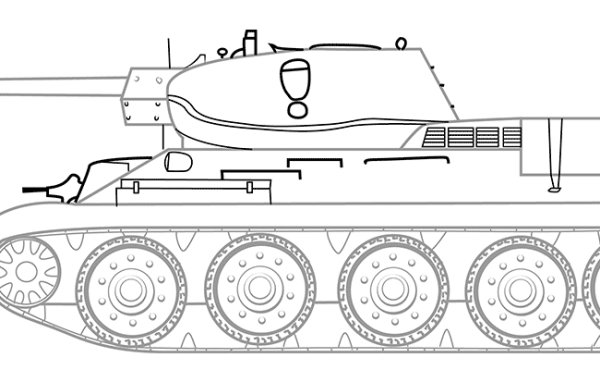 Как рисовать танк т-34