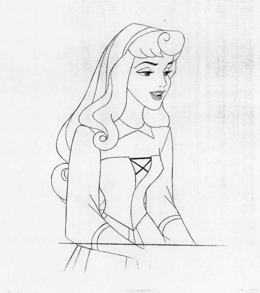 Принцесса Дисней Аврора скетч