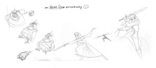 Спящая красавица скетч зарисовки