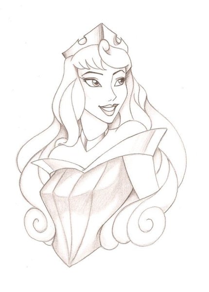 Скетч Дисней Аврора