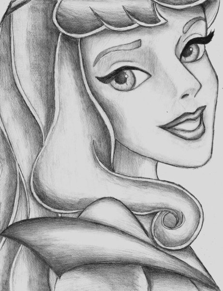 Принцесса Дисней Аврора скетч