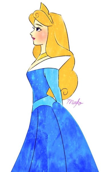 Принцессы Диснея для срисовки Аврора