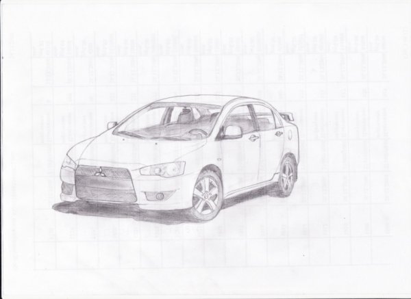 Рисунки карандашом машины 10