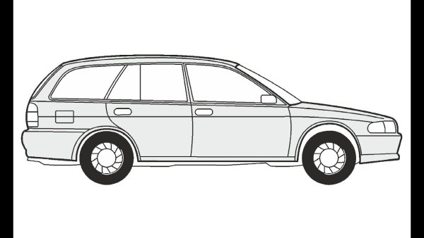 Универсал Мицубиси рисунок