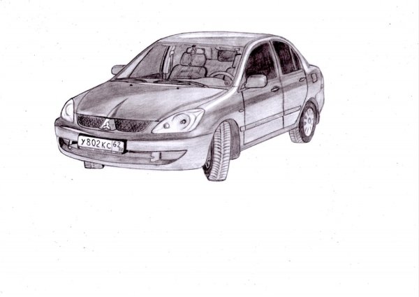 Раскраска Мицубиси Лансер 9