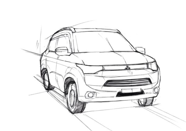 Раскраска Мицубиси Аутлендер