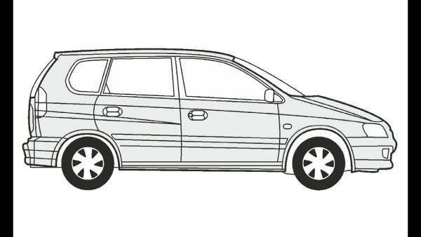 Раскраска машина Митсубиси Грандис