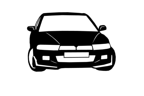 Набросок машины спереди