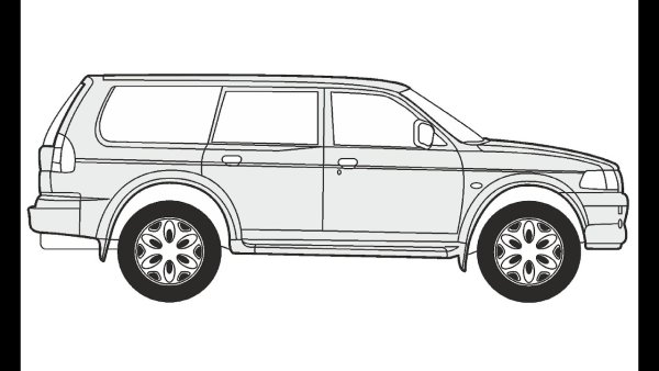 Mitsubishi Pajero Sport 2003 эскиз