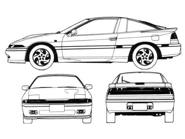 Чертёж Mitsubishi Eclipse g1