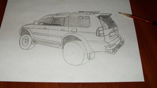 Mitsubishi Pajero Sport рисунок