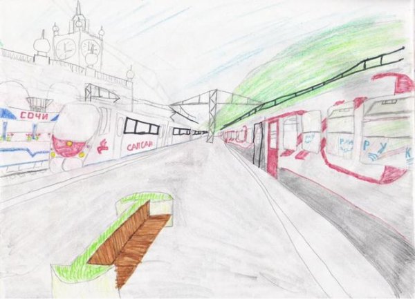Рисунок на тему метро