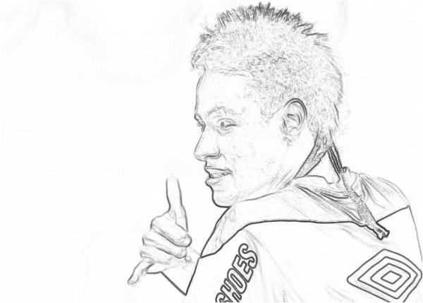 Неймар раскраска