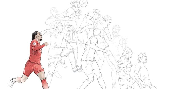 Вирджил Ван Дейк нарисовать