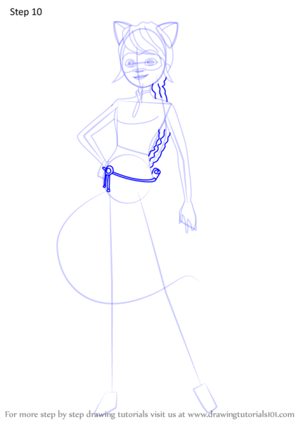 Рисунок леди пошагово