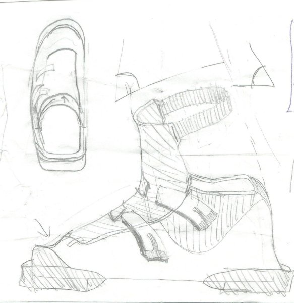 Рисунок бутс карандашом