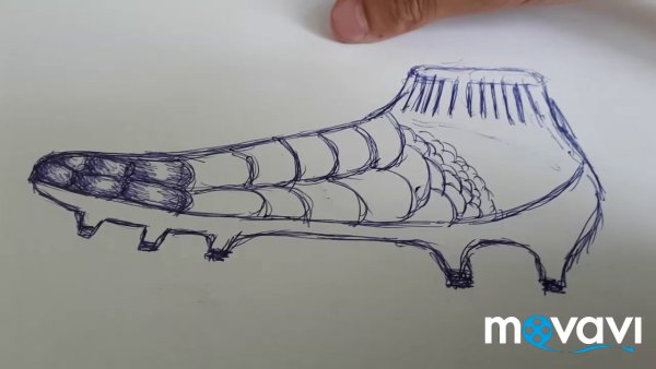 Бутса рисовать карандашом