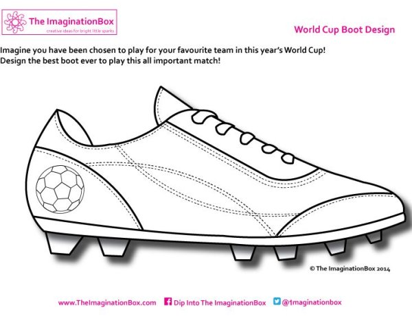 Футбольные бутсы найк раскраска
