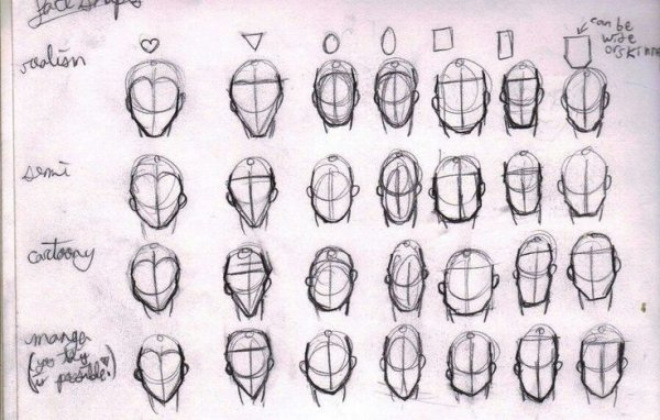 АМОНГАС анфас рисовать