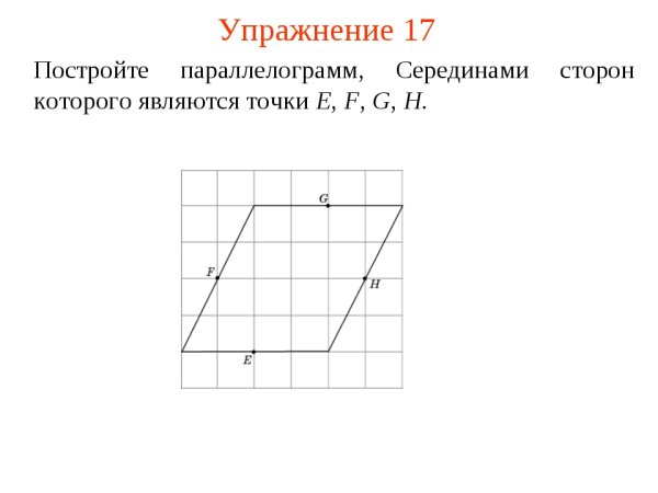 Построение параллелограмма