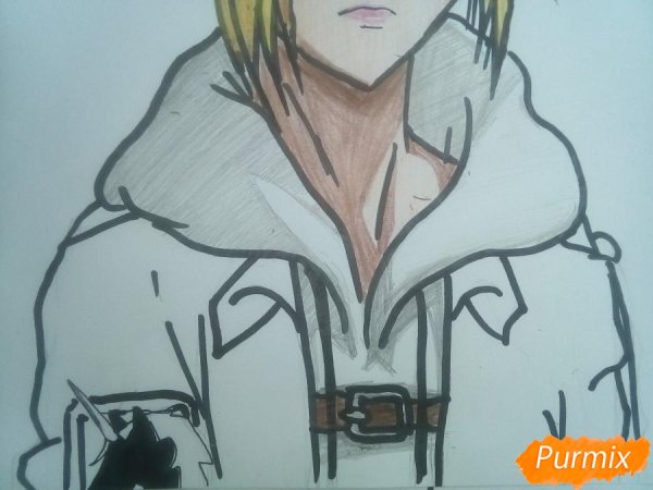 Атака титанов Энни карандашом