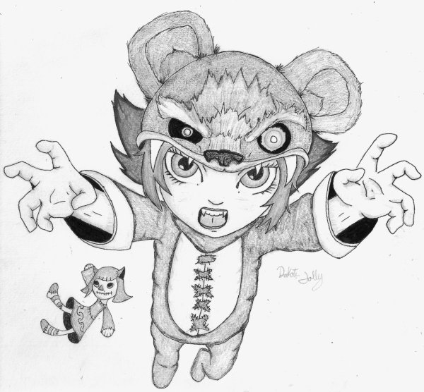 Рисунок карандашом Энни