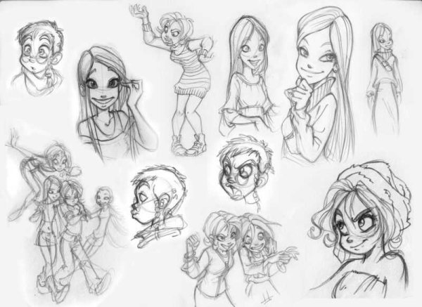 Этапы рисования гипсовой головы Дианы