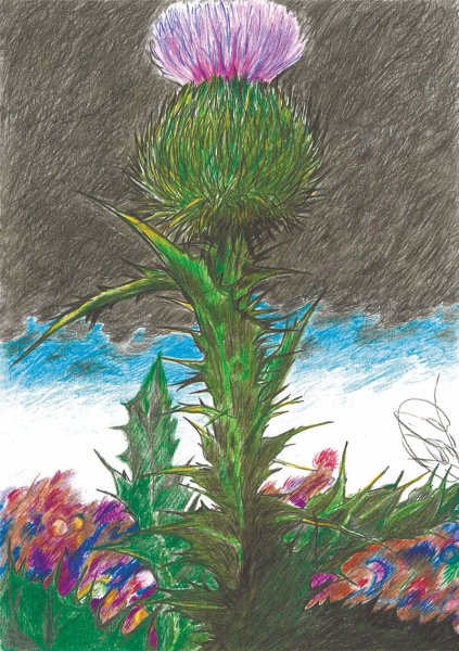 Чертополох в изобразительном искусстве