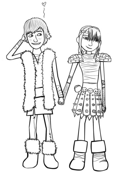 Астрид раскраска