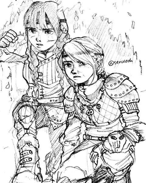 Астрид раскраска