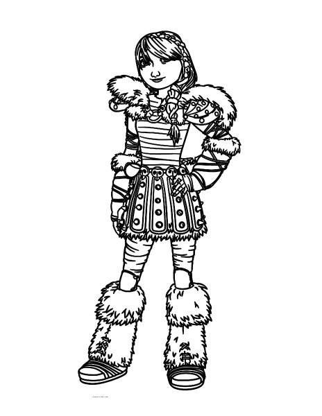 Иккинг и Астрид раскраски