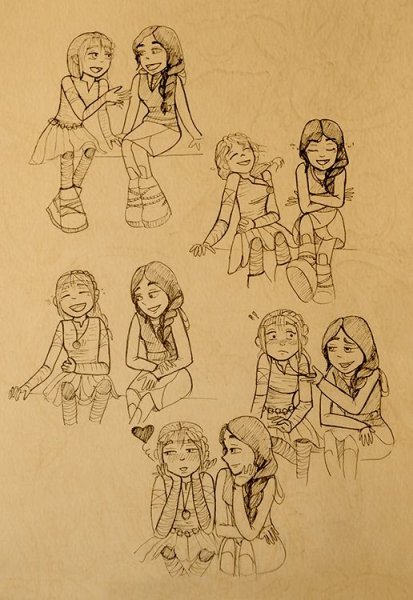 Астрид и Хезер арт